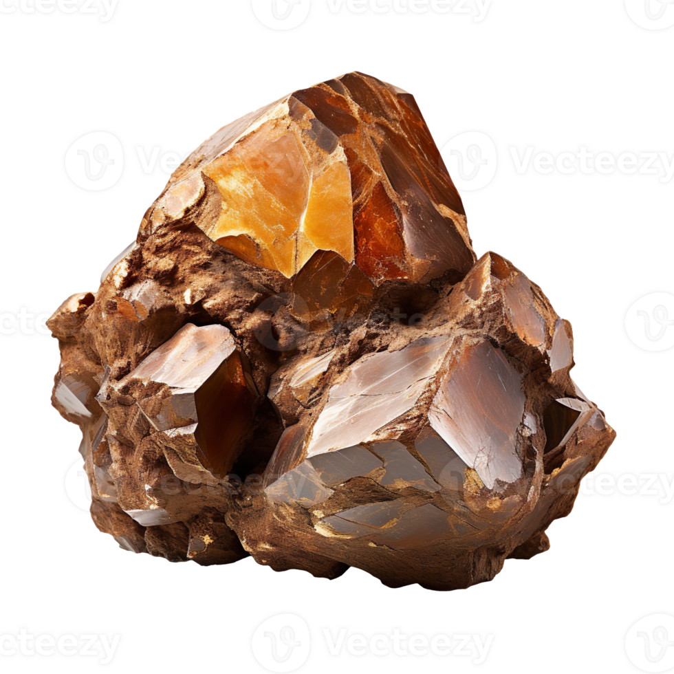 Bronze- Nugget isoliert auf transparent Hintergrund png