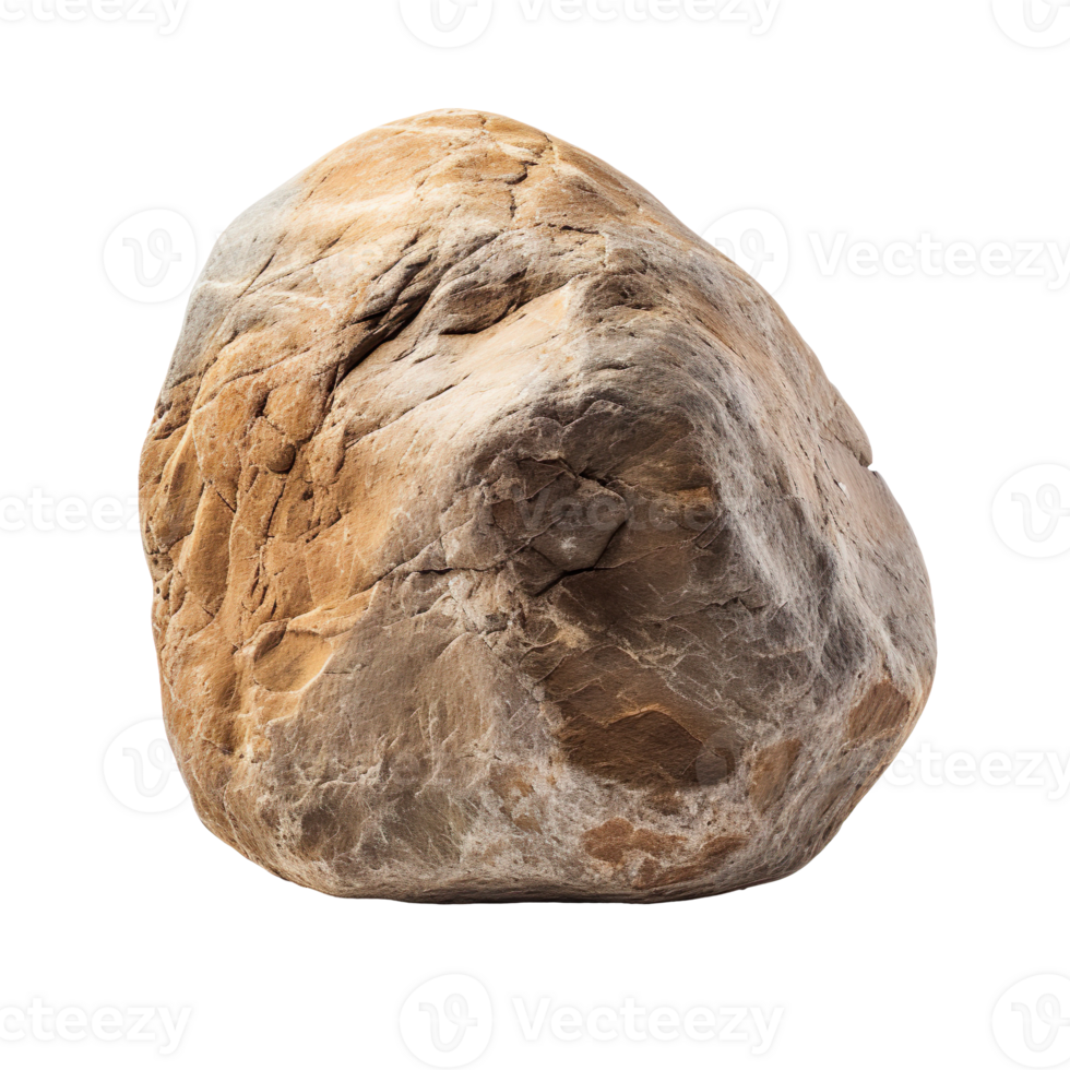 Boulder stone isolated on transparent background png
