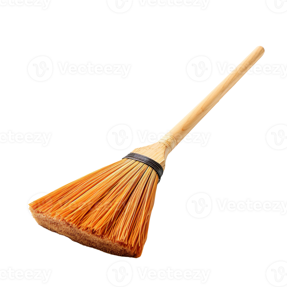 Cleaning broom isolated on transparent background png