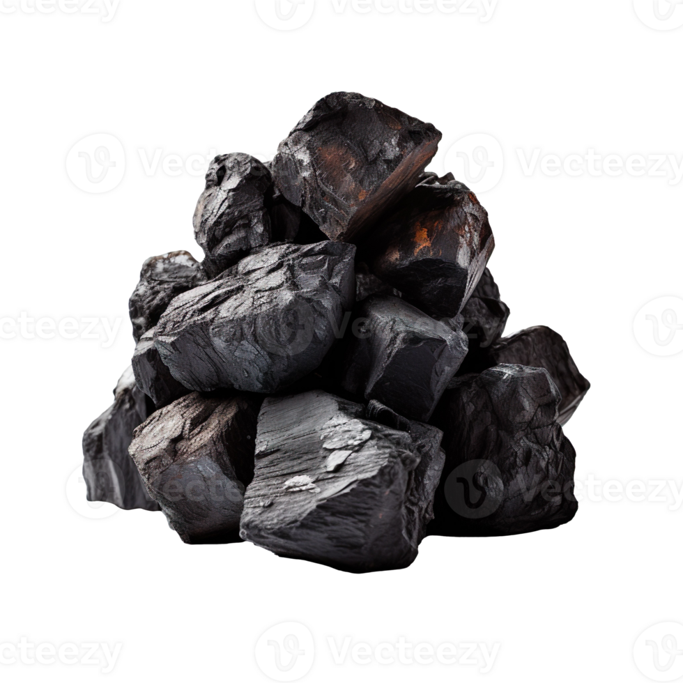 Coal isolated on transparent background png