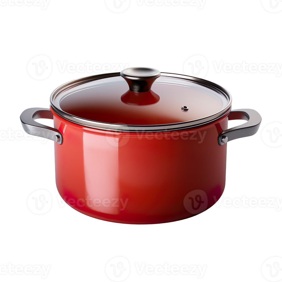 Copped pan with lid isolated on transparent background png