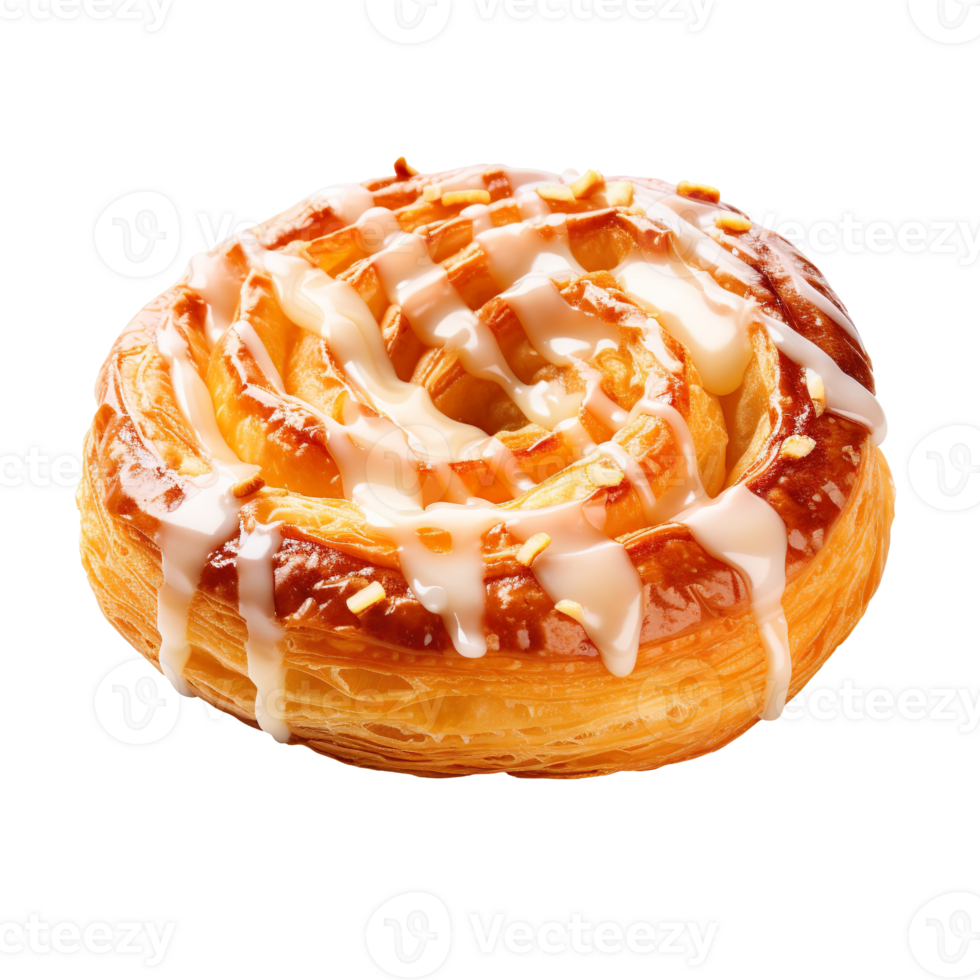 danish pastry isolated on transparent background png