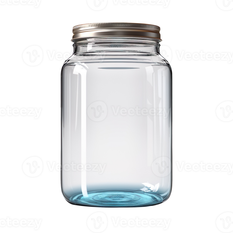 Empty jar isolated on transparent background png