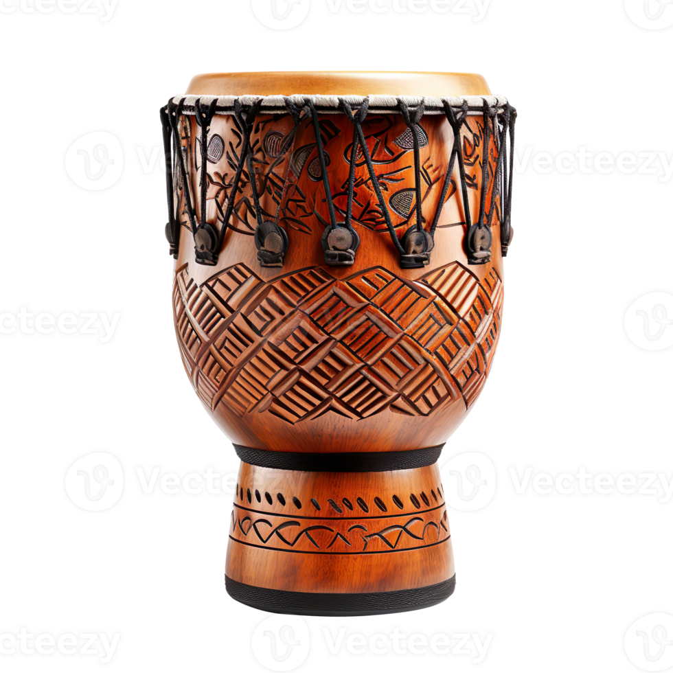 Djembe drum isolated on transparent background png