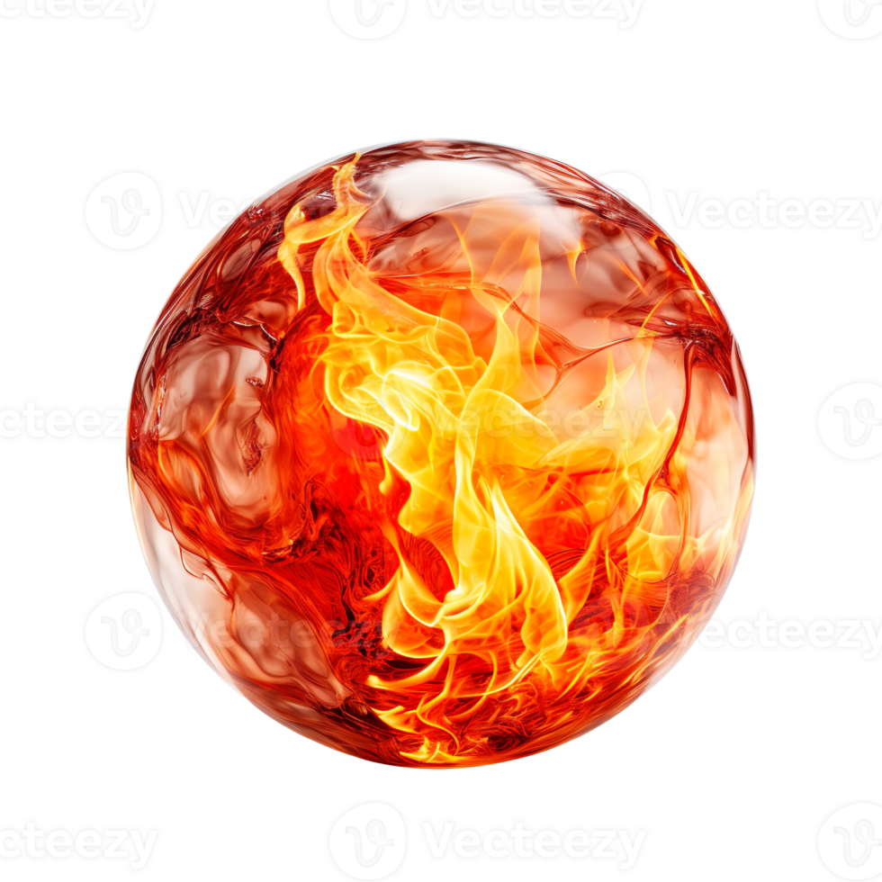 Fire Ball isolated on transparent background png