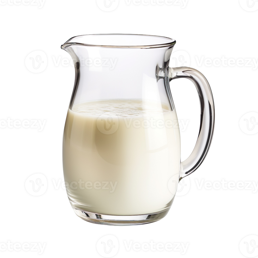 glas kruik van vers melk geïsoleerd Aan transparant achtergrond png