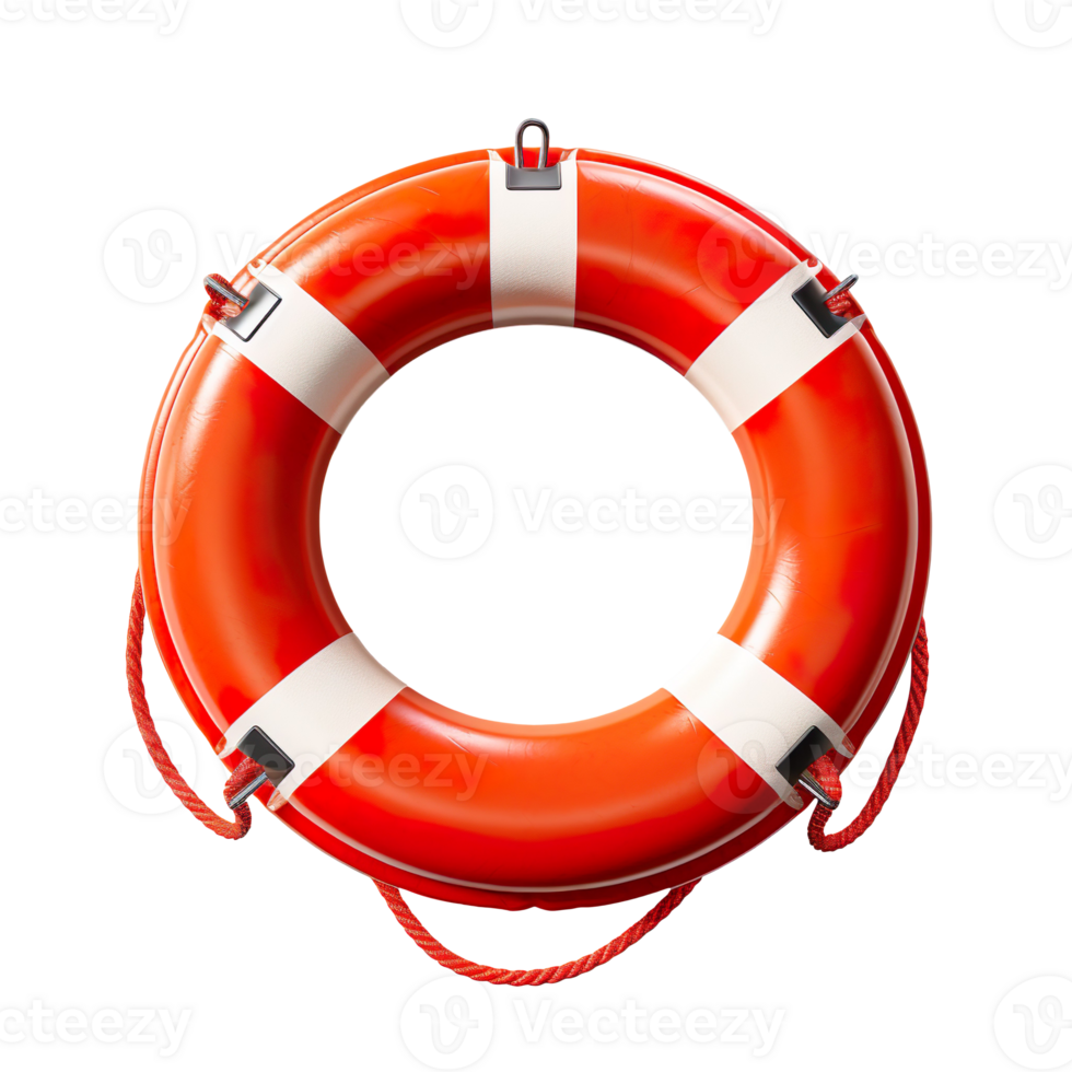 Life Preserver Ring isolated on transparent background png