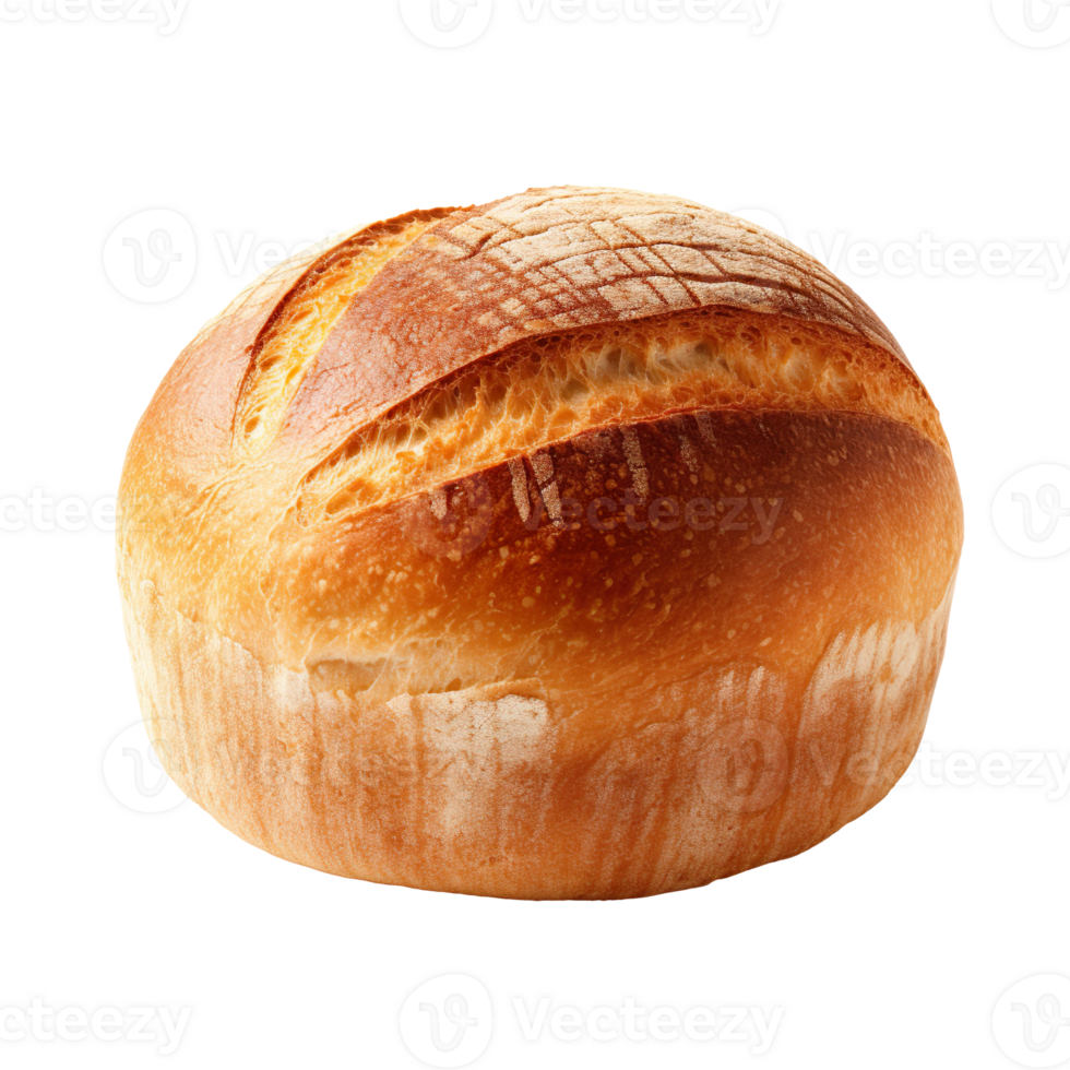 Loaf of round bread isolated on transparent background png