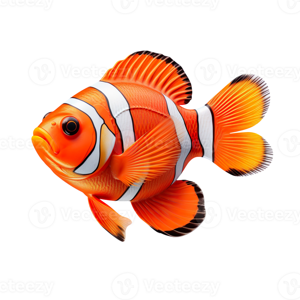 nemo sea fish isolated on transparent background png