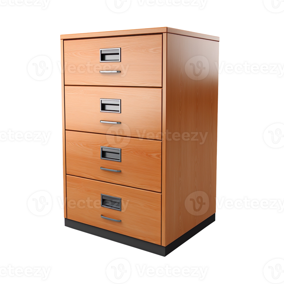 Office Filing Cabinet isolated on transparent background png
