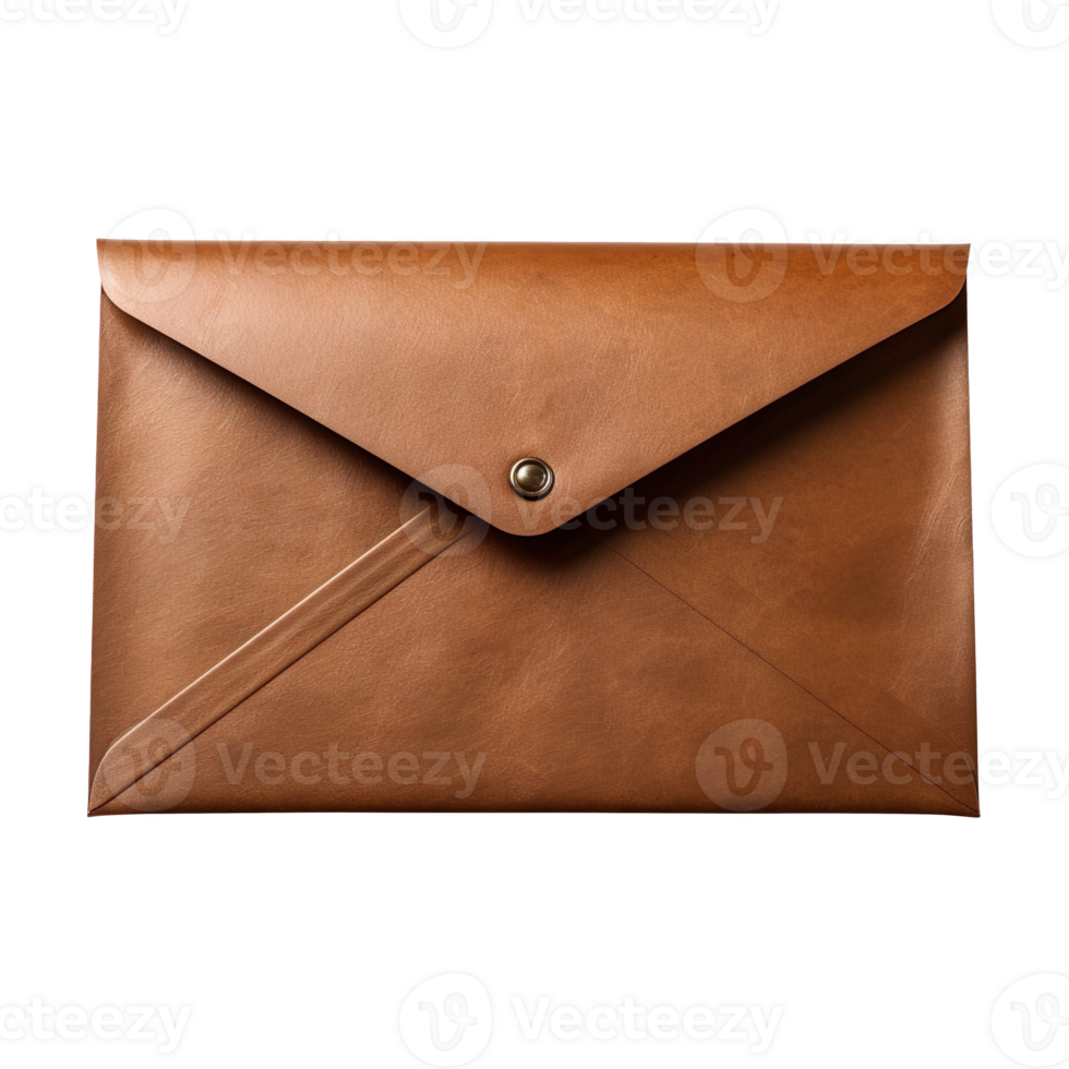 old brown envelope isolated on transparent background png