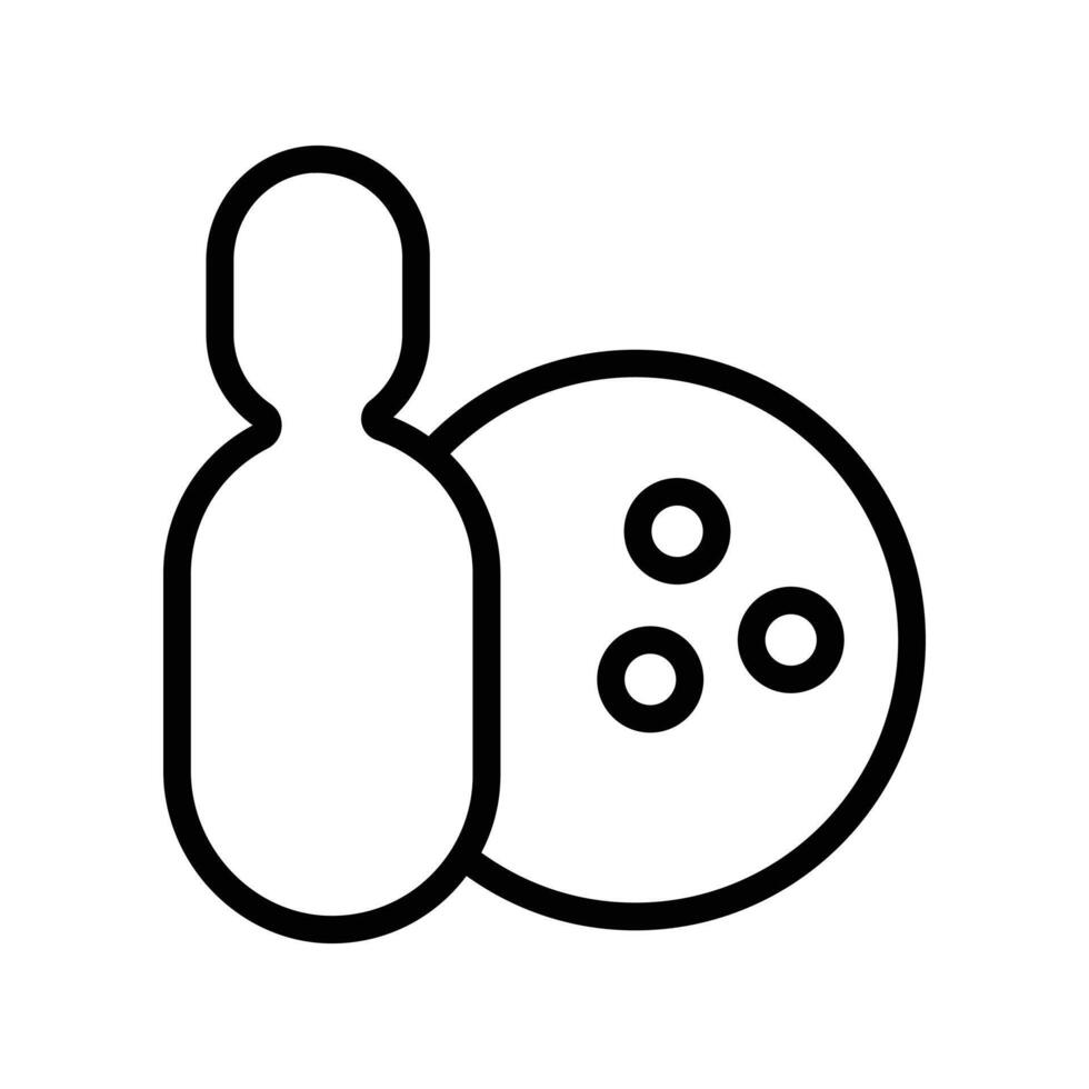 Nice Bowling Pin Ball Icon design vector