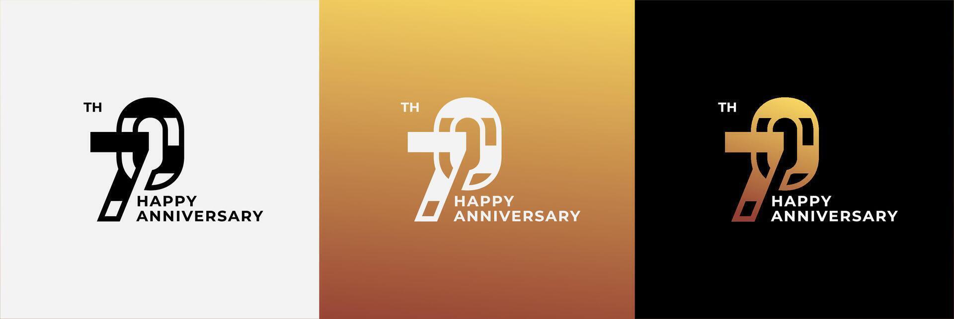 Logo 70th, 70 years anniversary vector