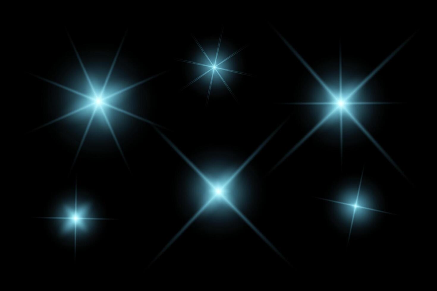blue sparkle lights, flashing lights, light effects, sunlight lens flare, glowing ray beams vector