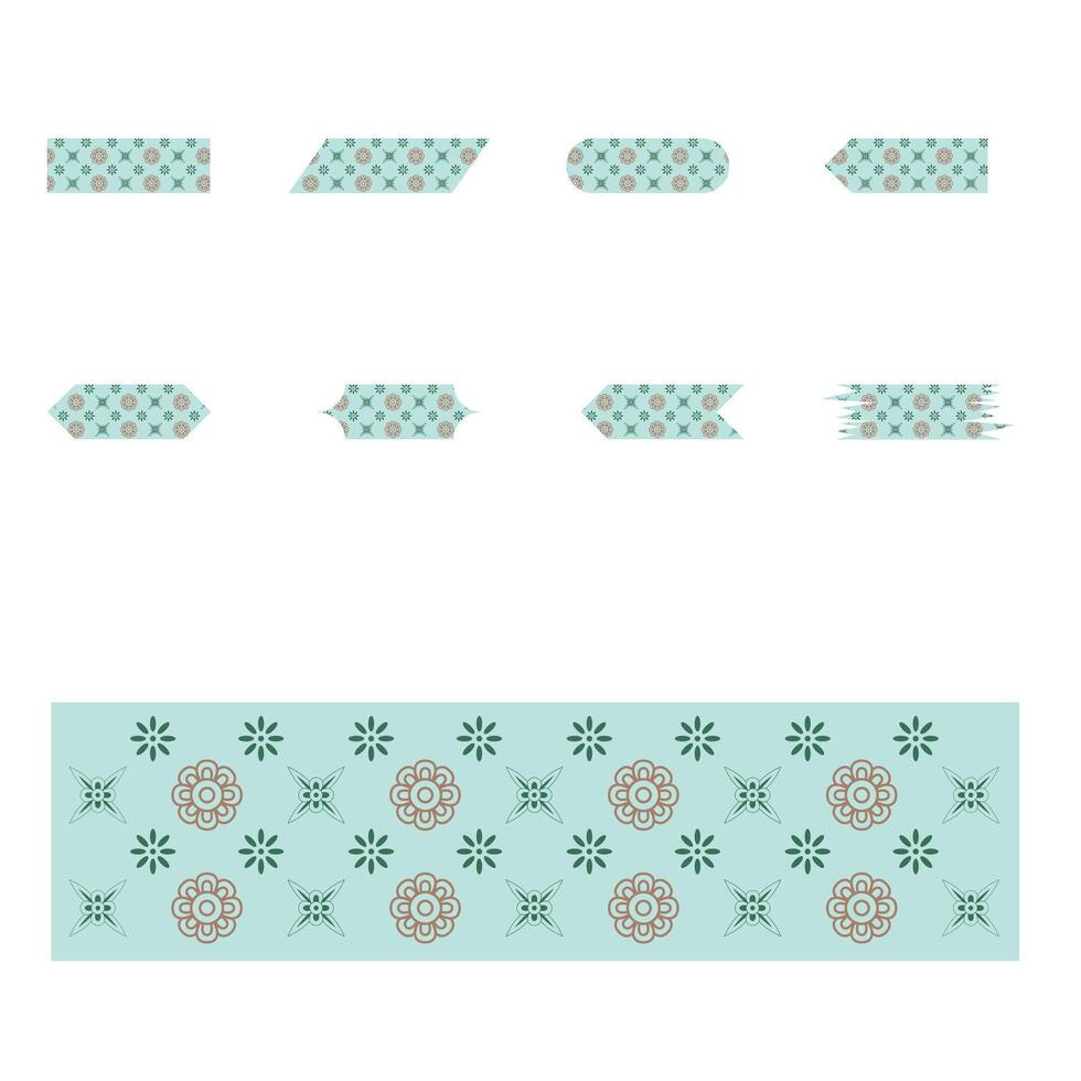 Tampuk Manggis Indonesian Batik pattern vector