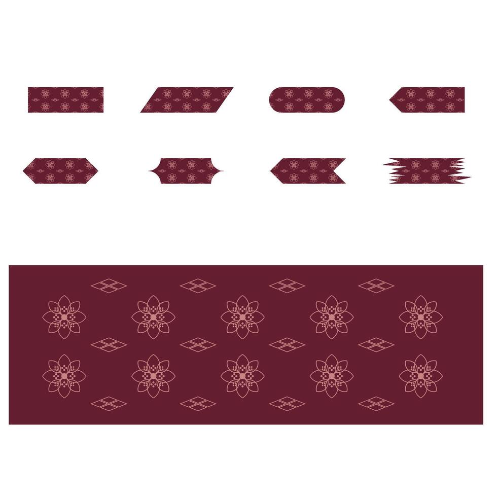 Songket Sumatra Indonesian Batik pattern vector