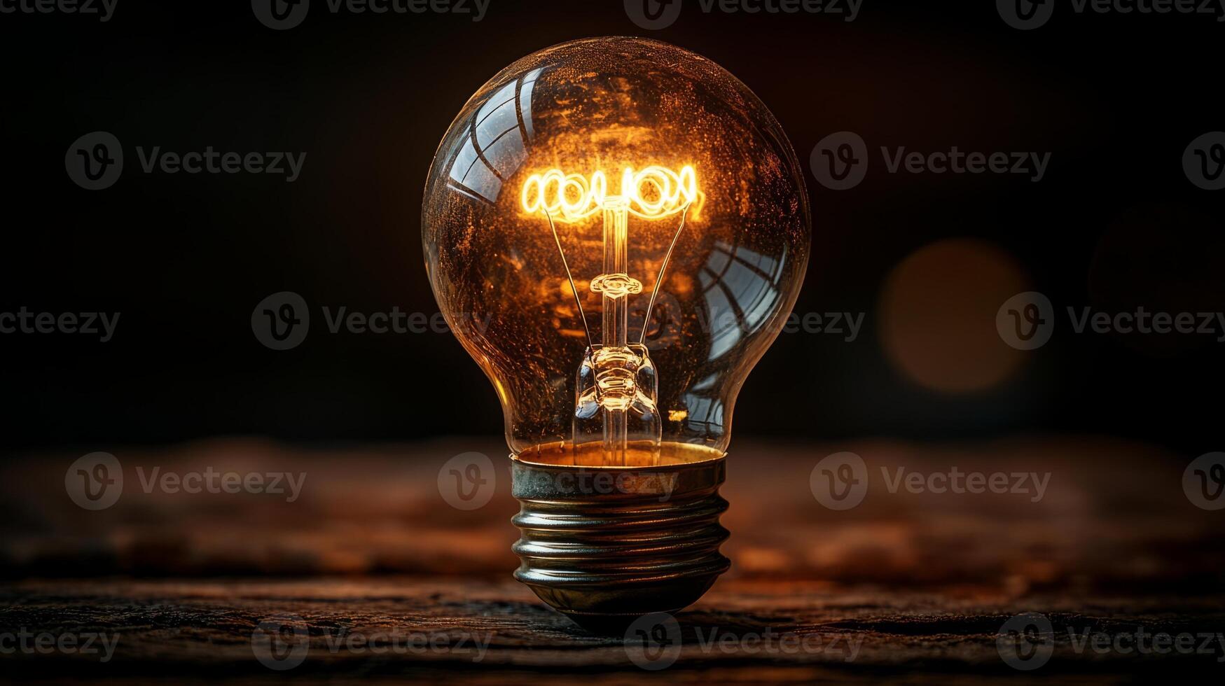 A light bulb with the word nova on it photo