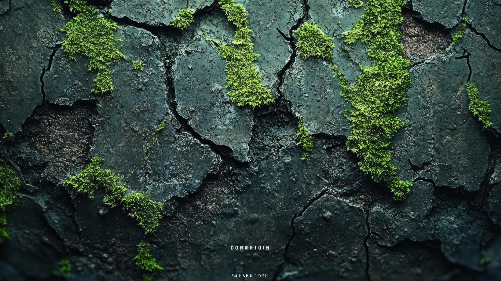 A close up of moss on a tree trunk photo