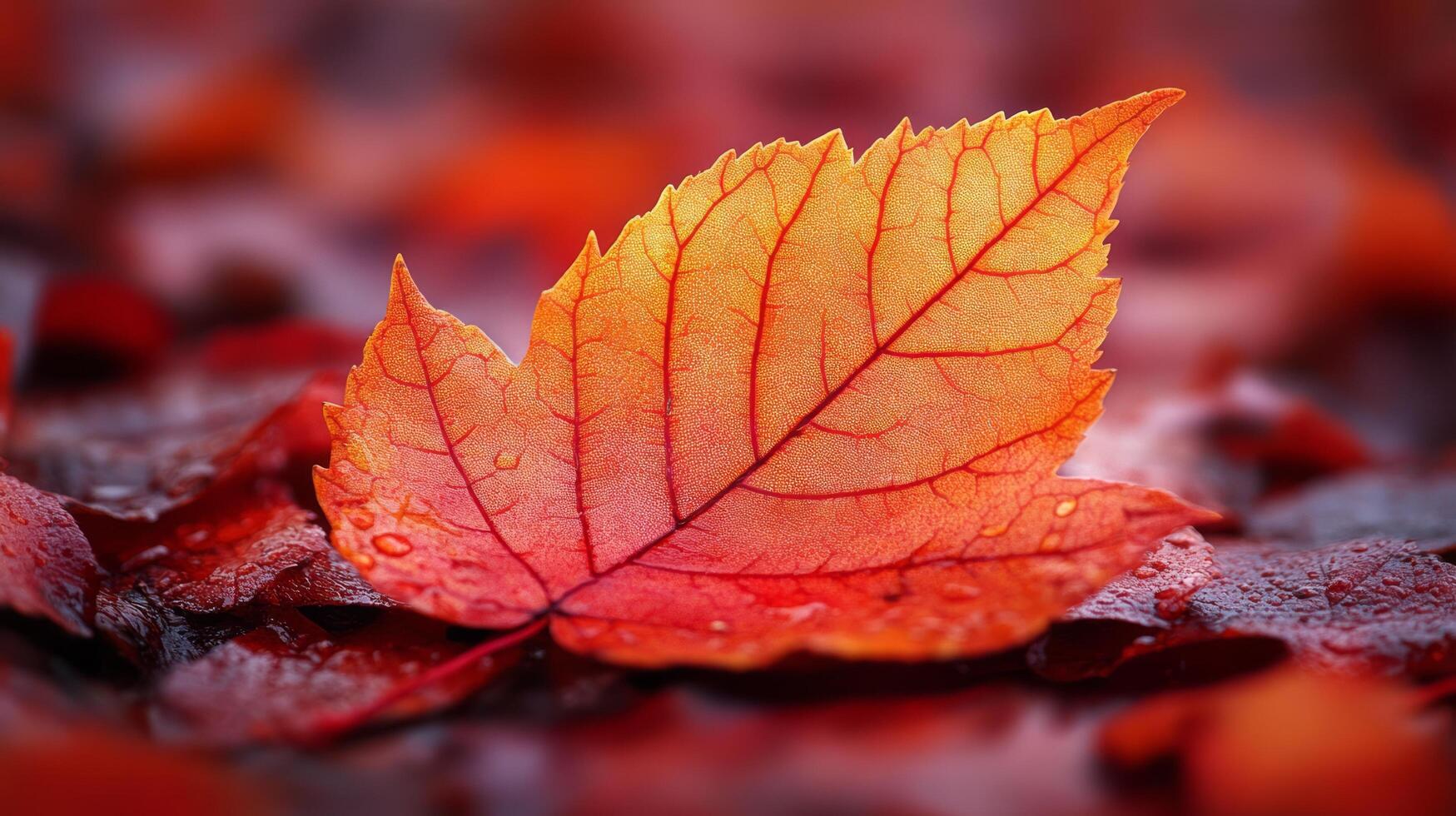 Autumn leaf wallpaper photo