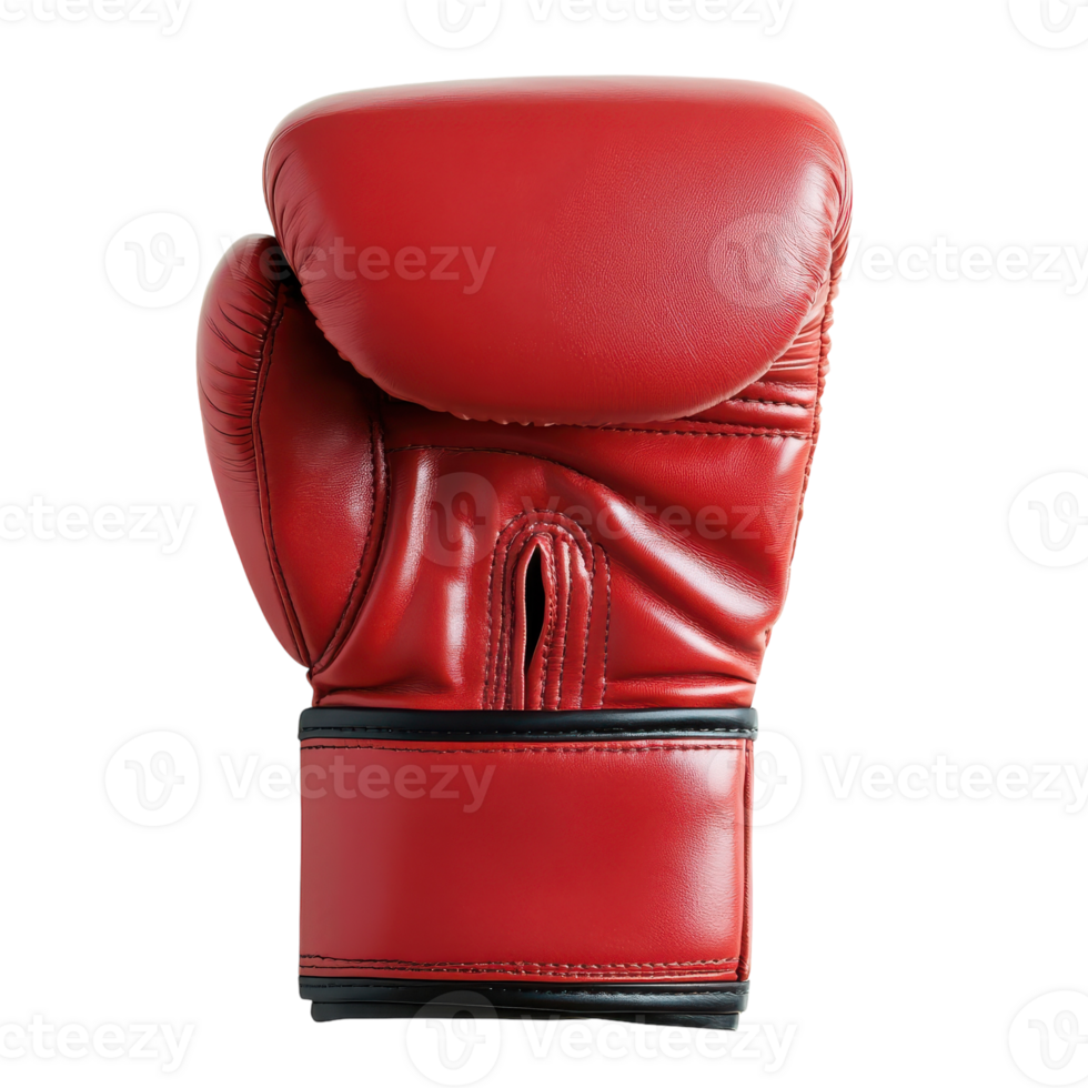 Red Boxing Glove Isolated for Sports Equipment Promotions on transparent background png