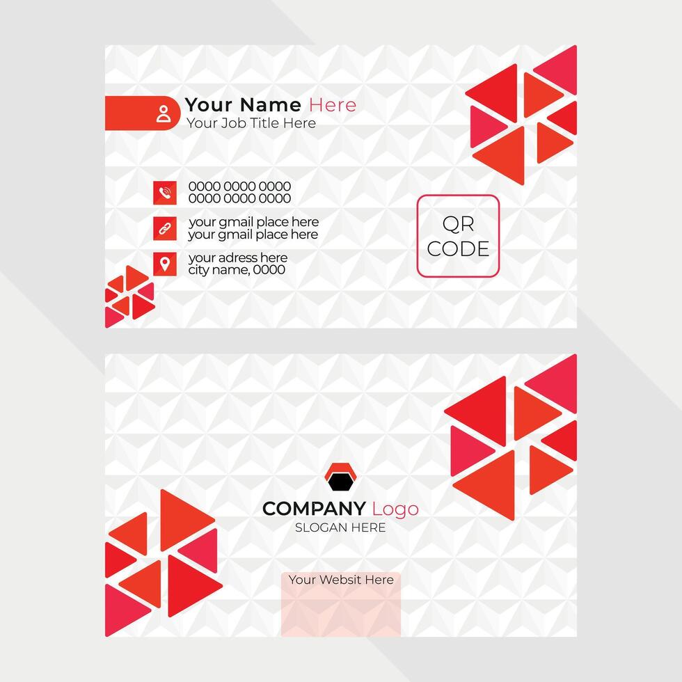 Modern and Clean Business Card Design vector