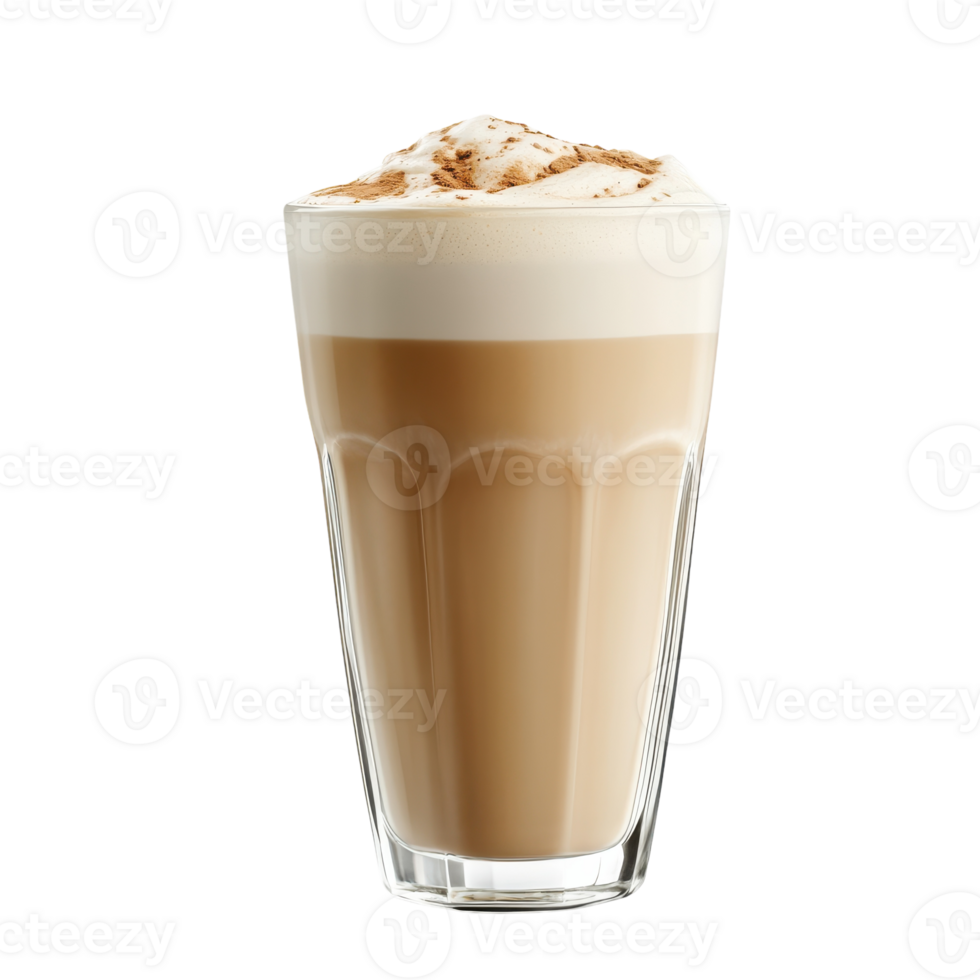 Coffee Latte in a Beautiful Mug for Enjoyment on transparent background png