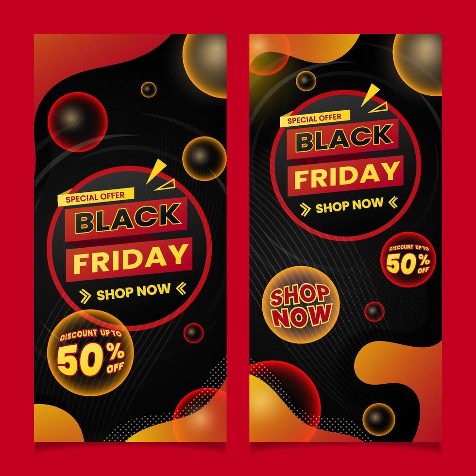 Black friday sale with liquid elements suitable for banner, social media post, poster and flyer. vector