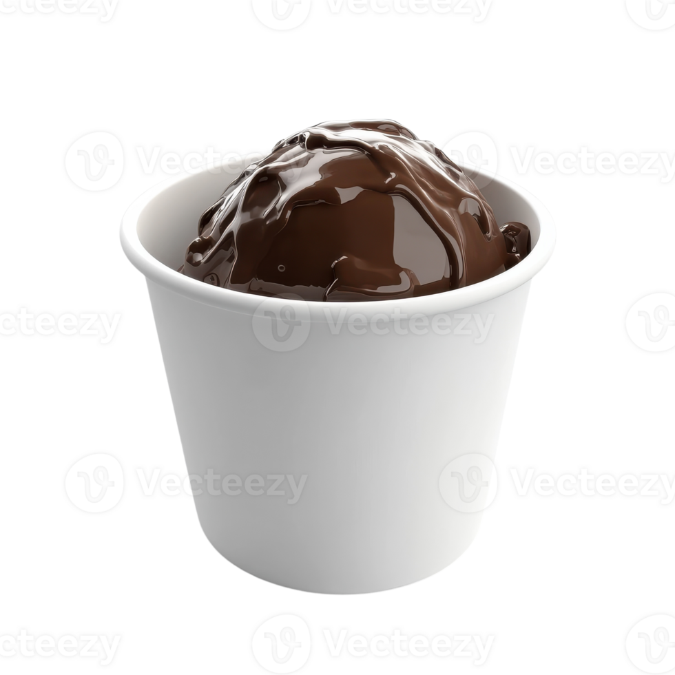 Delicious Chocolate Peanut Butter Ice Cream Scoop for Sweet Treats on transparent background png