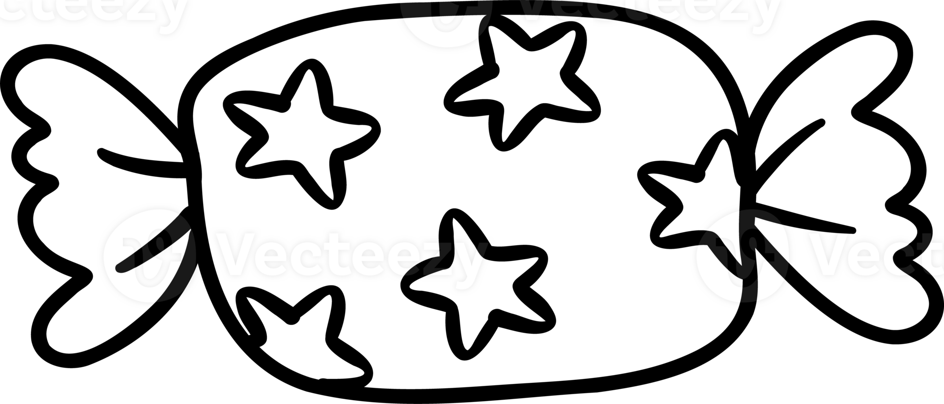 Groovy Retro Christmas candy coloring image cartoon doodle png