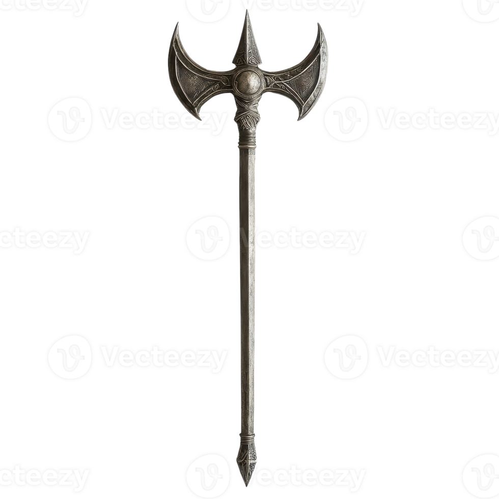 Medieval Halberd A Symbol of Weaponry and Battle Tactics on transparent background png