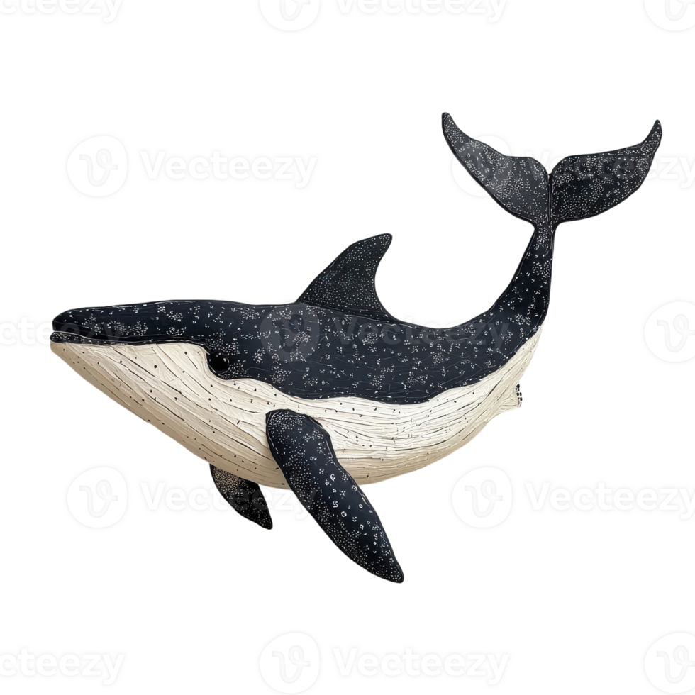 Majestic Whale Breaching Amidst the Ocean Waves on transparent background png