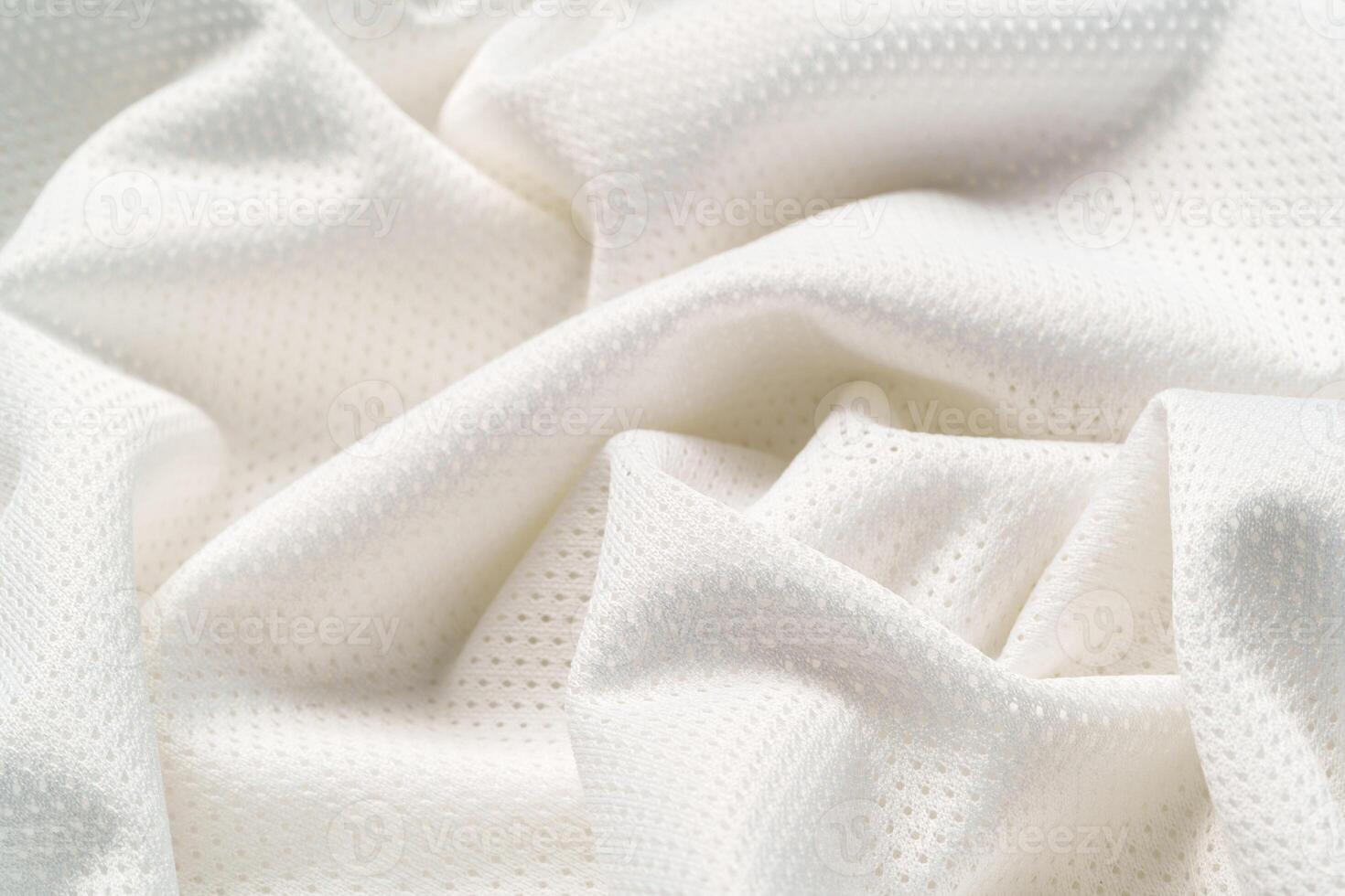 White jersey clothing fabric texture background close up photo