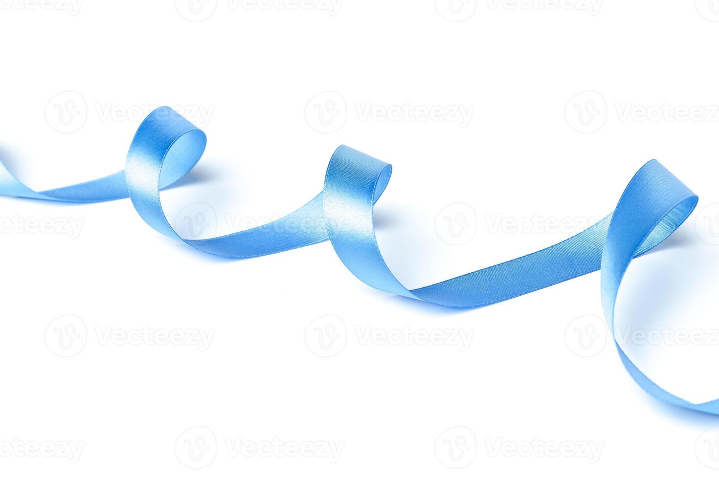 brillante azul cinta aislado en blanco foto