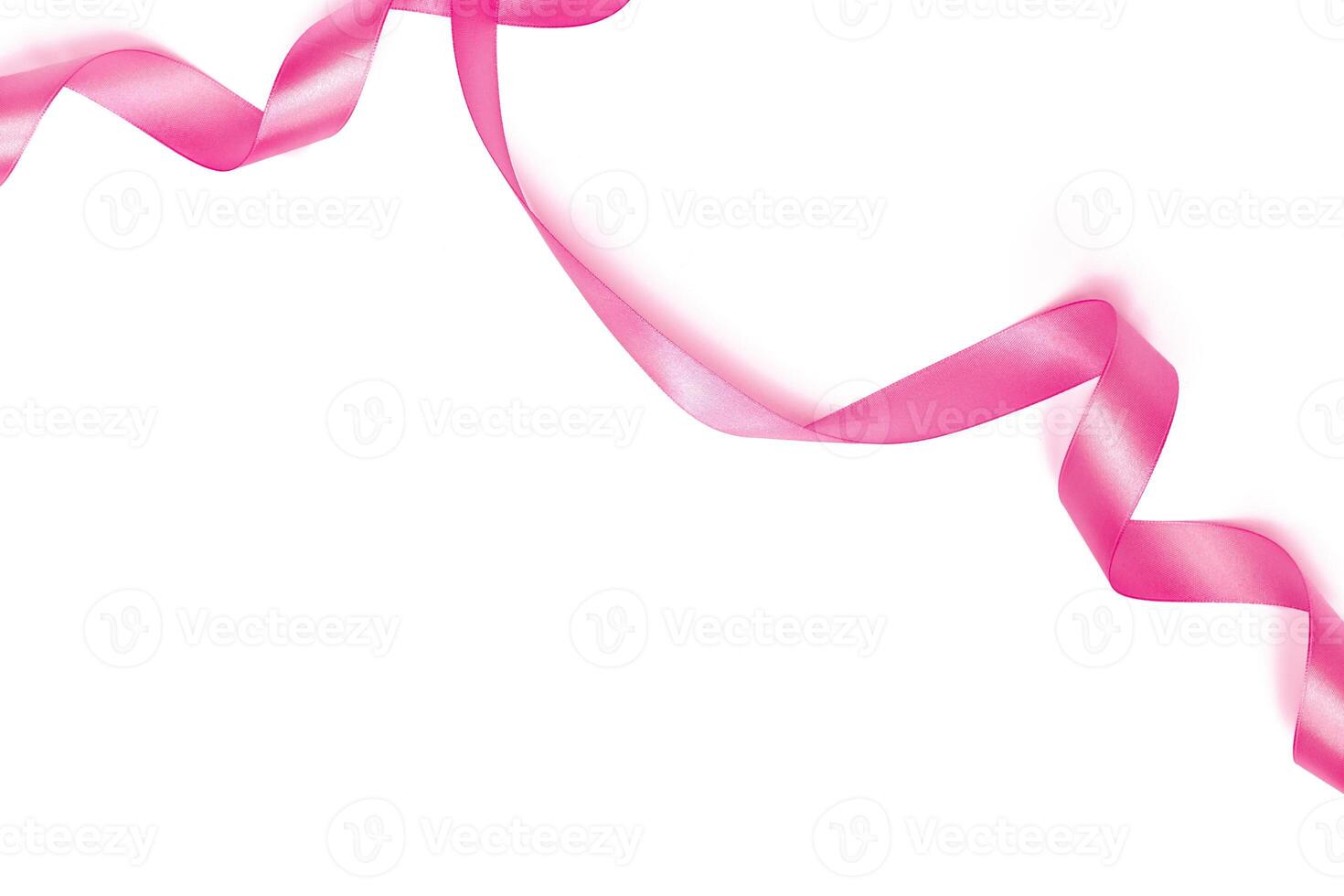 Mix Pink ribbon on a white background photo