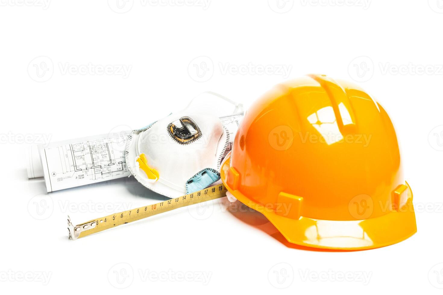 Set of architect tools photo