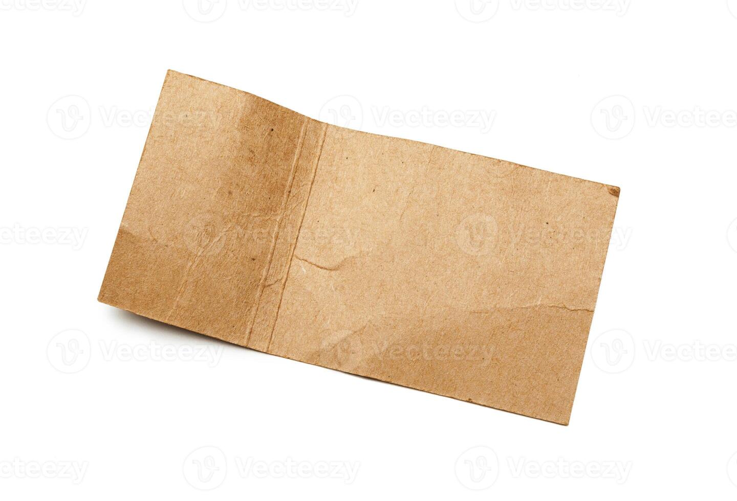 Empty shopping tag template. Isolated on white photo