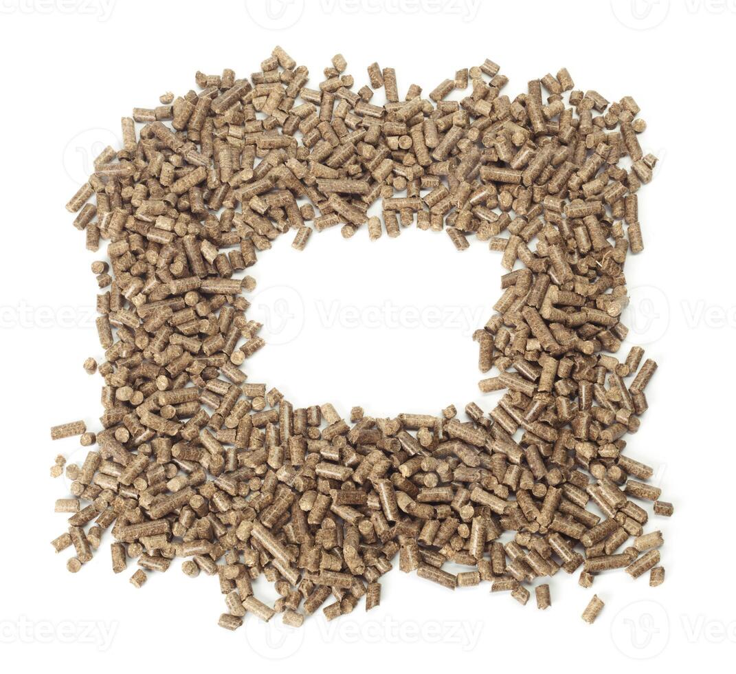 Energy. Pellets on the table photo