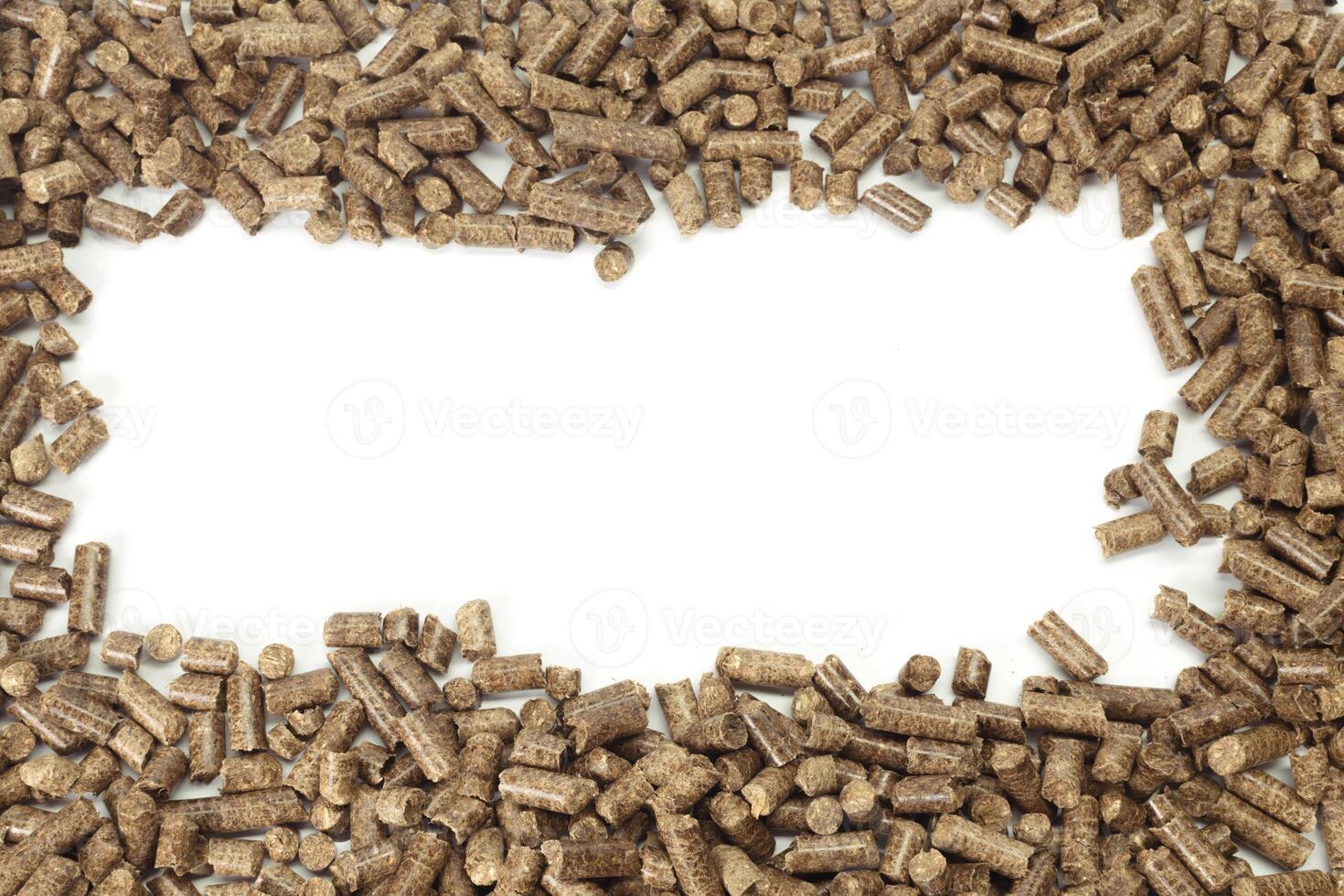 Energy. Pellets on the table photo