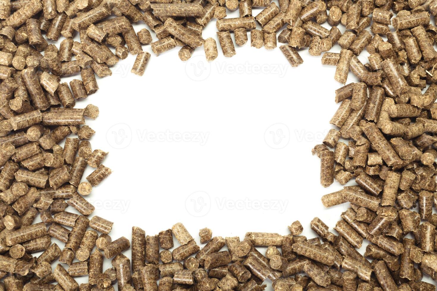 Energy. Pellets on the table photo