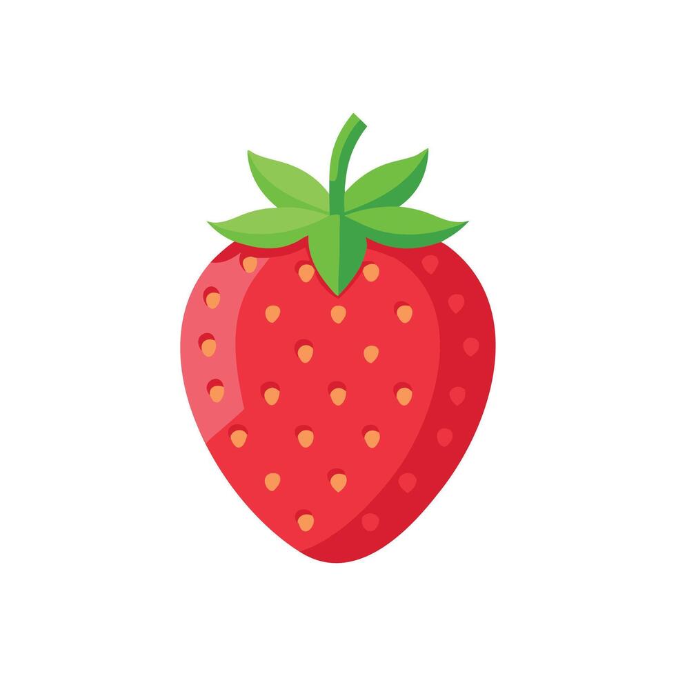 Pineberry fruit isolated flat illustration on white background vector