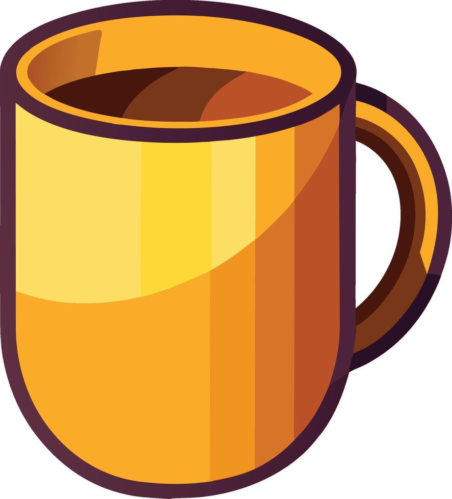 Creative mug icon vector