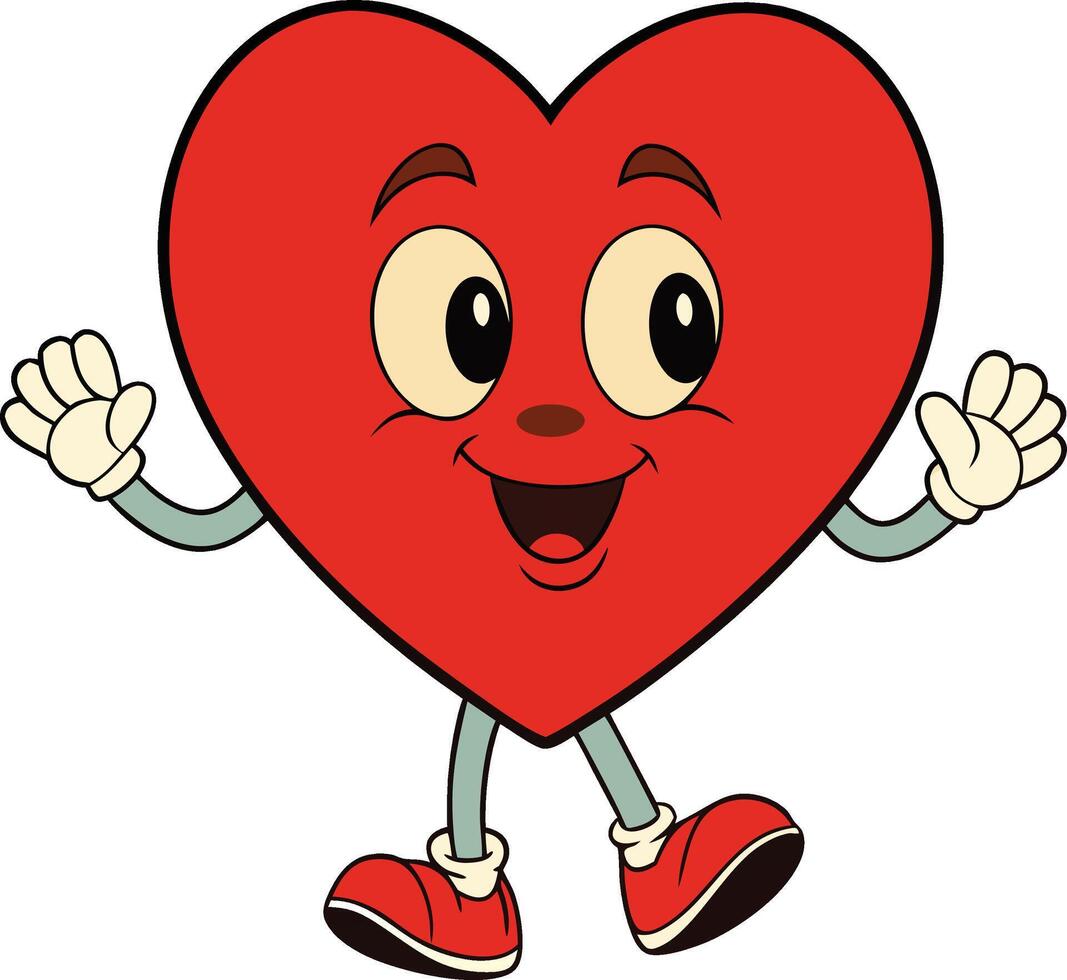 Heart happy icon vector