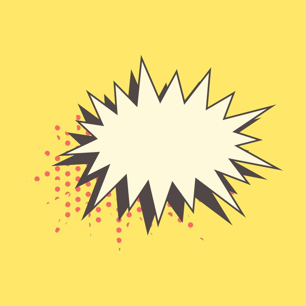 Vintage speech bubble for comics. element for design vector