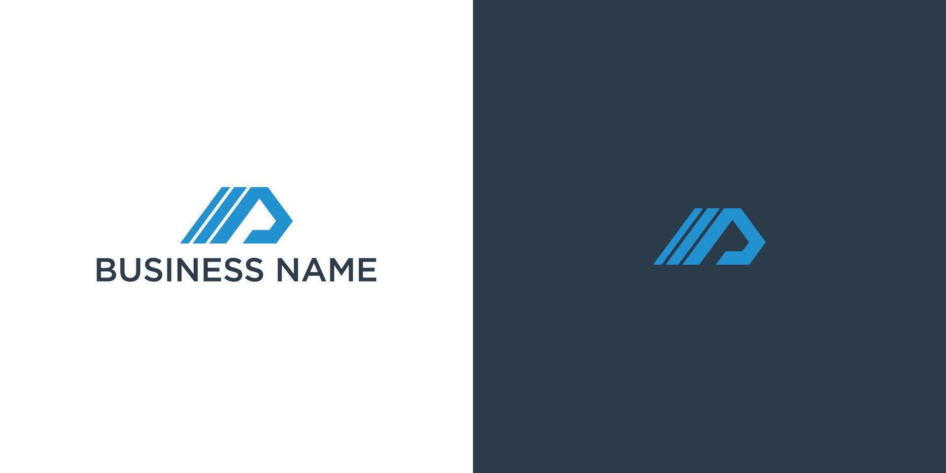 Letter MP logo design template vector