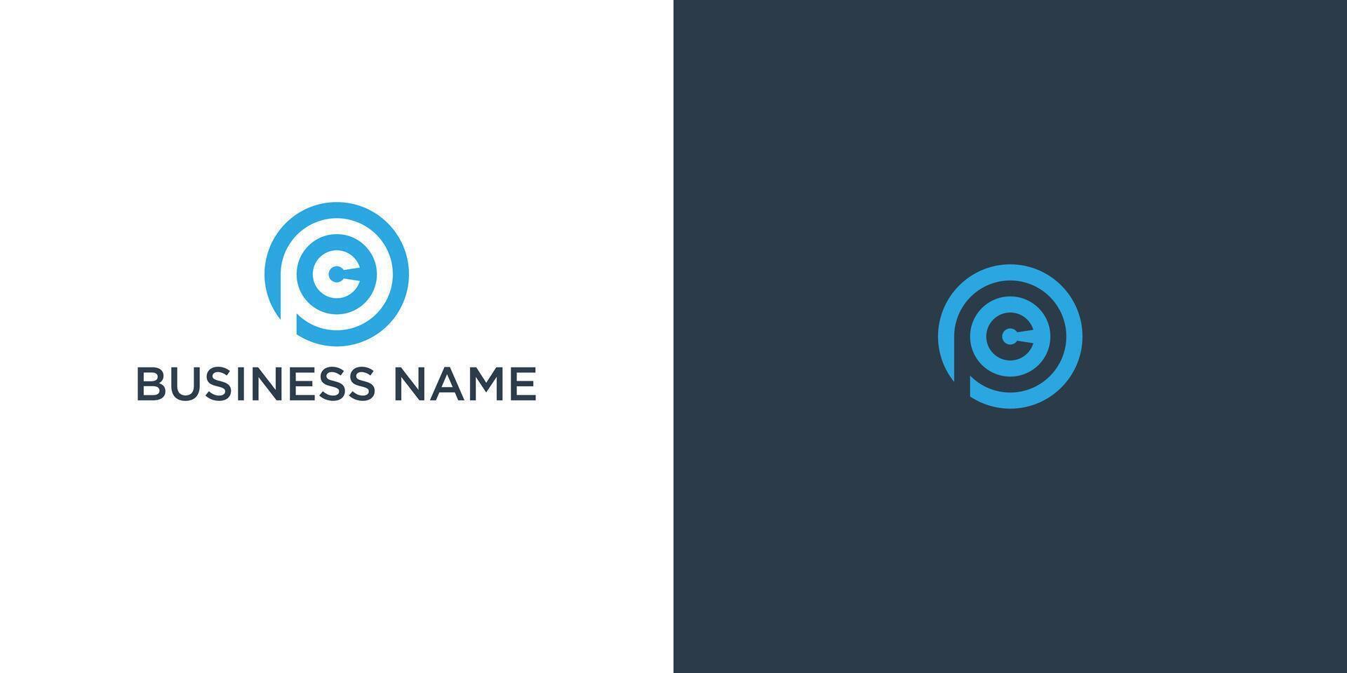 Letter C P O logo design template vector
