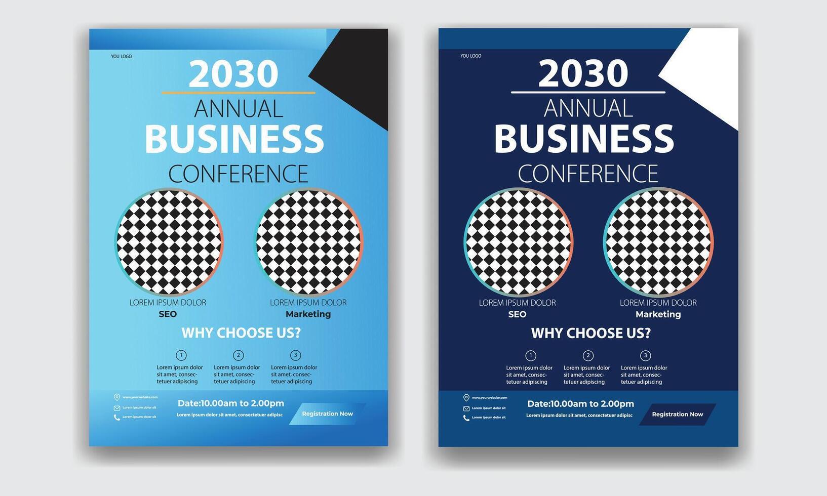 Business Conference Flyer Template vector