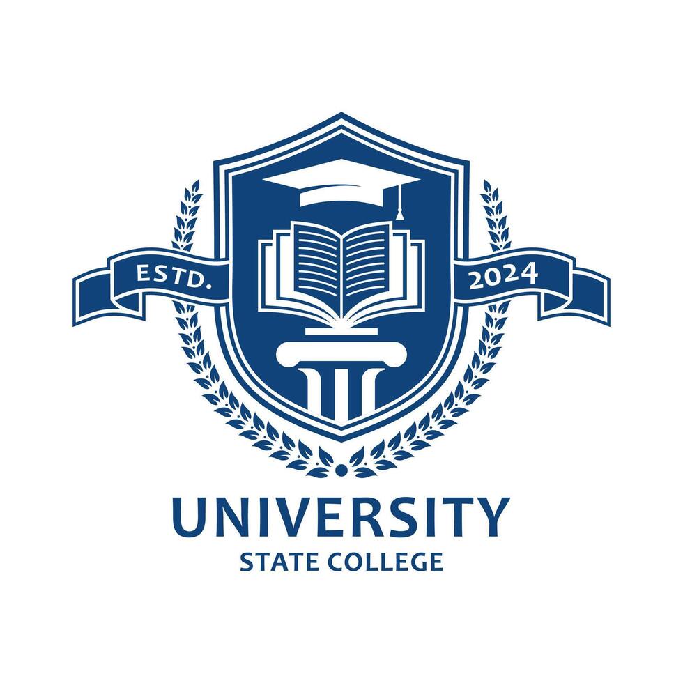University Logo Design Image vector