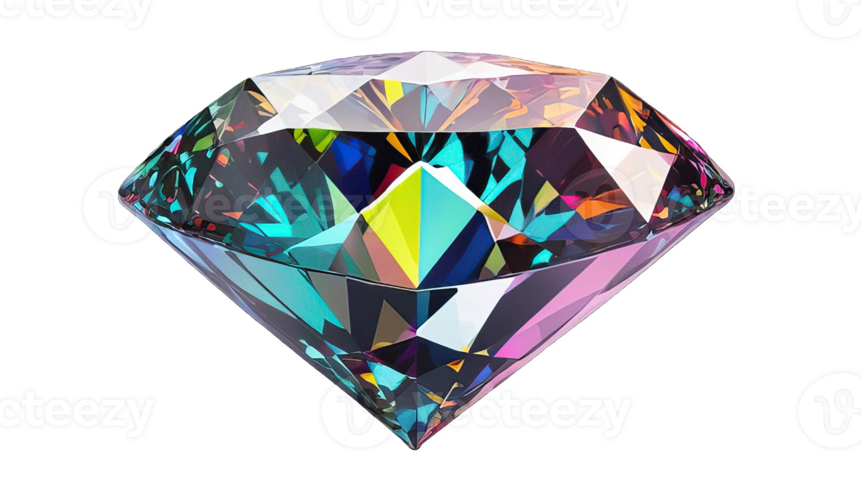 Colorful Diamond Gemstone png