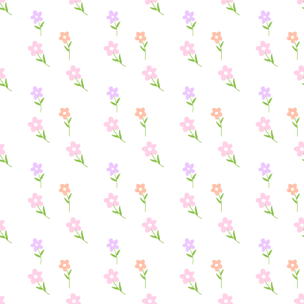 pink flower seamless pattern png