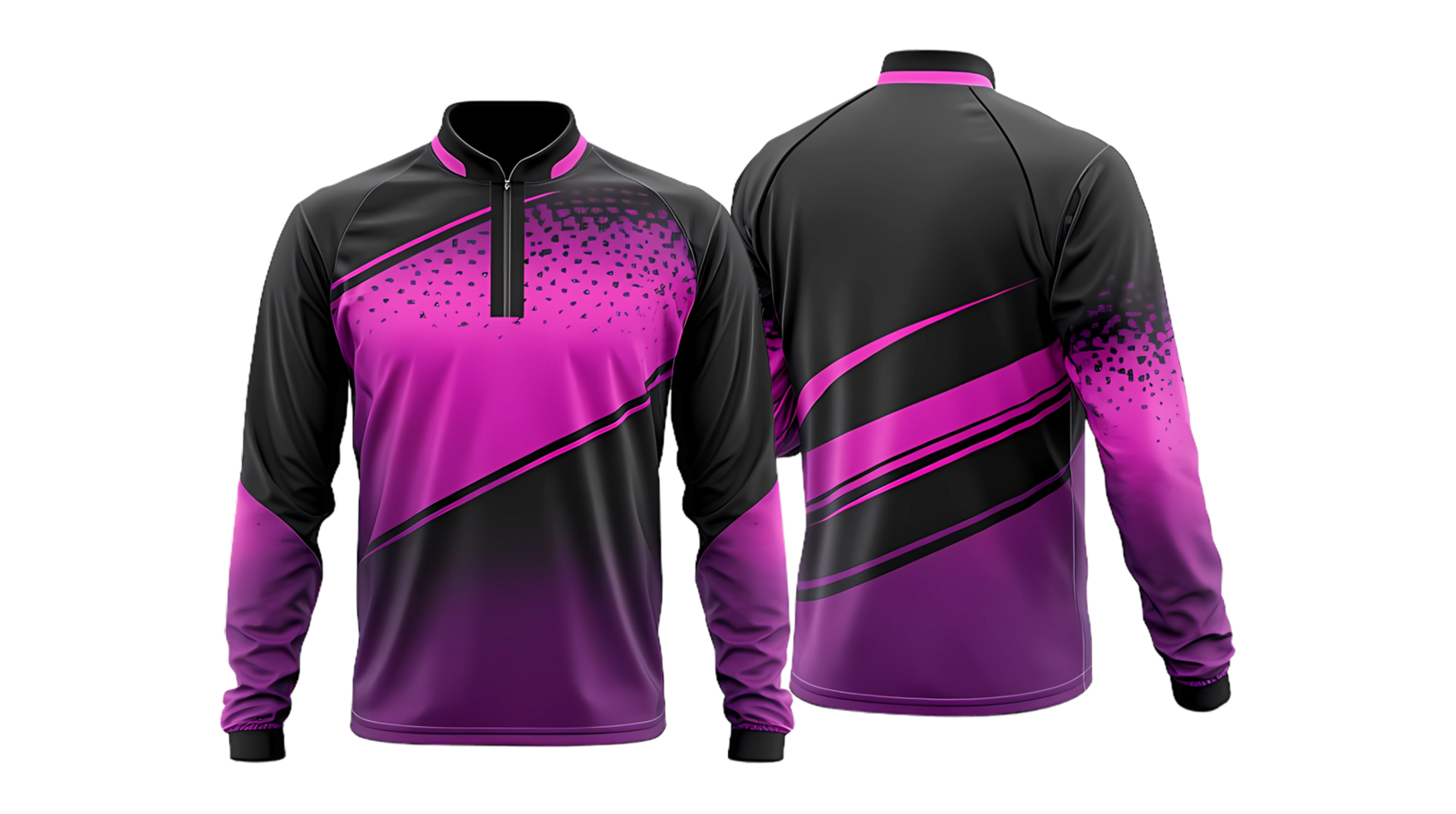 pink and black jersey with a black and white design png